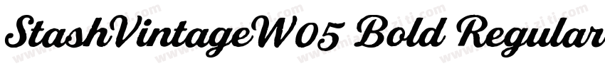 StashVintageW05 Bold Regular字体转换
